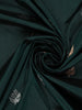 Bottle Green Butta Woven Design Pure Banarasi Saree
