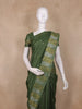 Bottle Green Butta Woven Design Semi Tussar Saree with Zari Border