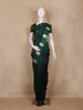 Bottle  Green Butta Woven Katan Banarasi Saree