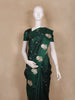 Bottle  Green Butta Woven Katan Banarasi Saree