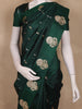Bottle  Green Butta Woven Katan Banarasi Saree