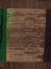 Bottle Green Butta Zari Woven Design Pure Kanchipuram Silk Saree with Contrast Checked Zari Border