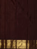 Bottle Green Butta Zari Woven Design Pure Kanchipuram Silk Saree with Contrast Zari Border