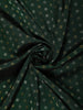Bottle Green Butta Zari Woven Design Pure Kanchipuram Silk Saree with Contrast Zari Border