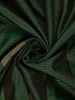 Bottle Green Checked Woven Pure Kanchipuram Silk Saree with Contrast Zari Border