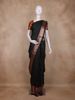 Bottle Green Checked Zari Woven Design Pure Kanchipuram Silk Saree with Contrast Copper Border