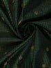 Bottle Green Checks And Floral Butta Pure Kanchipuram Silk Saree