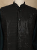 Bottle Green Embroidered Design Semi Silk Kurta Set
