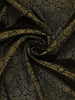 Bottle Green Floral Brocade Woven Pure Kanchipuram Silk Saree With Zari Border