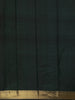 Bottle Green Floral Brocade Woven Pure Kanchipuram Silk Saree With Zari Border