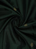 Bottle Green Floral Butta Woven Pure Kanchipuram Silk Saree