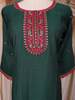 Bottle Green Floral Design Cotton Straight-Cut Salwar Suit with Floral Dupatta