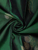Bottle Green Floral Design Kanchipuram Silk Saree