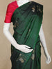 Bottle Green Floral Design Kanchipuram Silk Saree