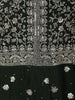 Bottle Green Floral Embroidered Design Georgette Party Wear Gown