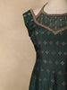 Bottle Green Floral Embroidered Design Silk Palazzo Suit with Designer Dupatta