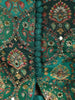 Bottle Green Floral Embroidered Design Silk Palazzo Suit with Dupatta