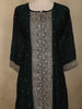 Bottle Green Floral Embroidered Georgette Salwar Suit