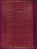 Bottle Green Floral Motif Woven Pure Silk Saree With Contrast Magenta Zari Border