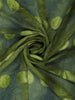 Bottle Green Floral Print Chiffon Saree