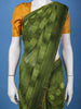 Bottle Green Floral Print Chiffon Saree