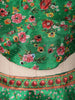 Bottle Green Floral Print and Stone Embellished Design Tussar Silk Bridesmaid Lehenga with Dupatta