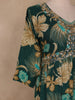 Bottle Green Floral Printed Design Cotton Salwar Suit