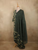 Bottle Green Floral Printed Design Cotton Salwar Suit with Dupatta