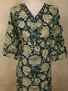 Bottle Green Floral Printed Design Cotton Salwar Suit with Dupatta