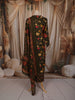 Bottle Green Floral Printed Design Cotton Salwar Suit with Dupatta