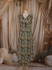 Bottle Green Floral Printed Design Cotton Straight Cut Salwar Suit