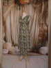 Bottle Green Floral Printed Design Cotton Straight Cut Salwar Suit
