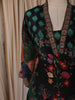 Bottle Green Floral Printed Design Synthetic Straight Cut Salwar Suit with Dupatta