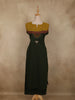 Bottle Green Floral Thread Embroidered Design Cotton Palazzo Suit