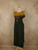 Bottle Green Floral Thread Embroidered Design Cotton Palazzo Suit
