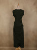 Bottle Green Floral Thread Embroidered Design Cotton Palazzo Suit