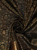 Bottle Green Floral Vine Zari Woven Design Pure Kanchipuram Silk Saree with Paisley Zari Border