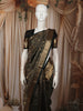 Bottle Green Floral Vine Zari Woven Design Pure Kanchipuram Silk Saree with Paisley Zari Border
