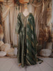 Bottle Green Floral Zari Woven Design Tissue Silk Long Anarkali Gown with Designer Dupatta