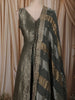 Bottle Green Floral Zari Woven Design Tissue Silk Palazzo Suit with Designer Dupatta