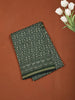 Bottle Green Geometric Printed Design Chanderi Cotton Casual Wear Saree