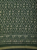 Bottle Green Geometric Printed Design Chanderi Cotton Casual Wear Saree
