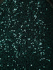 Bottle Green Heavy Sequins Embroidered Design Sequins Fabric Party Wear Fish Cut Gown with Draped Beaded Shoulder Chains