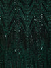 Bottle Green Heavy Sequins and Beads Embroidered Design Net Mermaid Lehenga With Dupatta