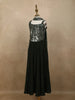 Bottle Green Heavy Sequins and Beads Embroidered Design Satin Kids Palazzo Suit with Choker  Dupatta