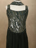 Bottle Green Heavy Sequins and Beads Embroidered Design Satin Kids Palazzo Suit with Choker  Dupatta