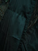 Bottle Green Heavy Sequins and Beads Embroidered Design Satin Ready To Wear Saree