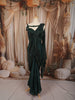 Bottle Green Heavy Silver Beads Embroidered Design Chiffon Ready to Wear Party Saree with Matching Designer Blouse