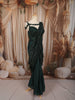 Bottle Green Heavy Silver Beads Embroidered Design Chiffon Ready to Wear Party Saree with Matching Designer Blouse