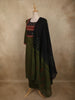 Bottle Green Mirror Embroidered Design Cotton Salwar Suit with Dupatta